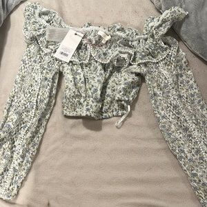 Love shack fancy Dorabella crop top